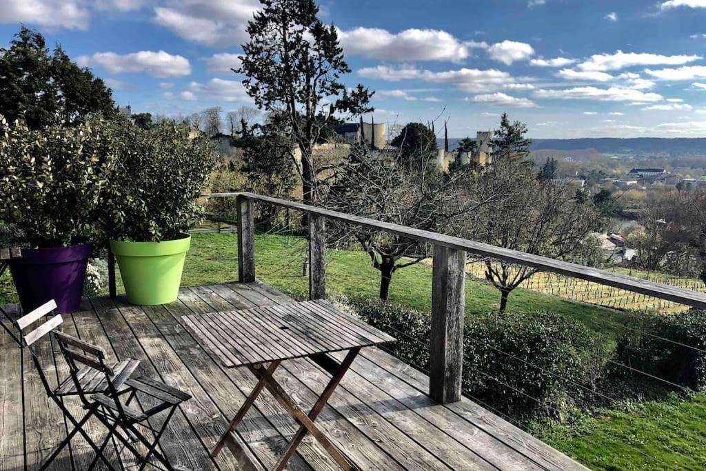 Maison Vue Panoramique Depuis Le Coteau De Chinon Kültér fotó
